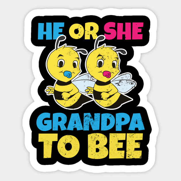 Bee Gender Reveal Shirt | Grandpa To Gift Sticker by Gawkclothing